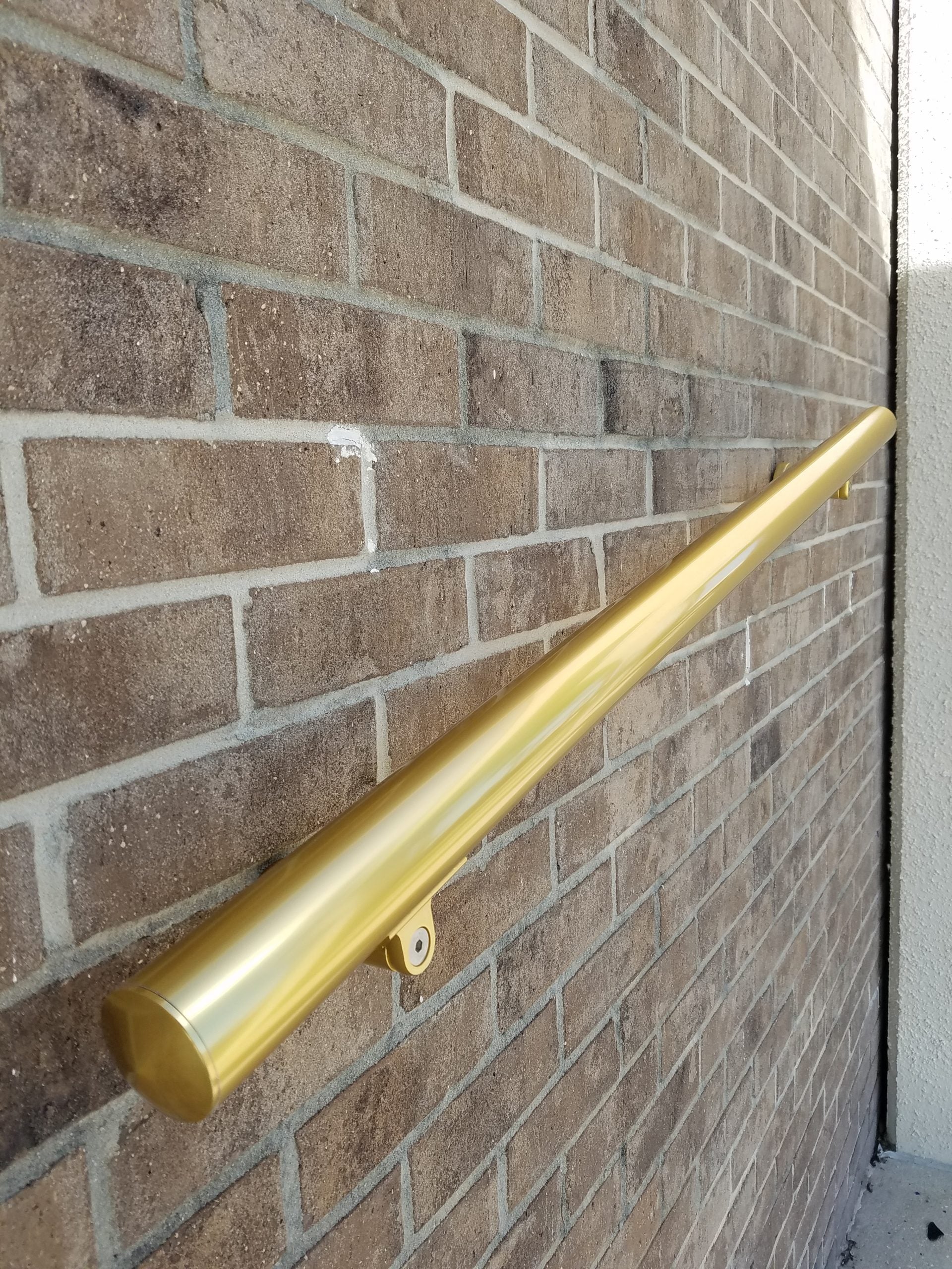Gold Anodized Handrail Aluminum End Cover 1.97″ Diameter