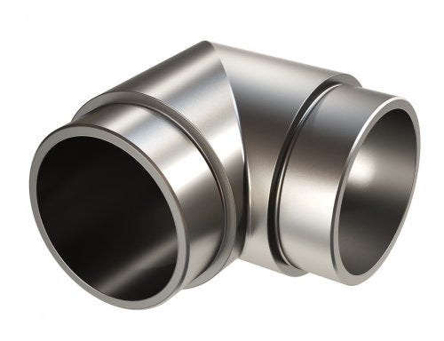Silver Anodized Handrail Aluminum Angle 90° Handrail 1.6″ Diameter