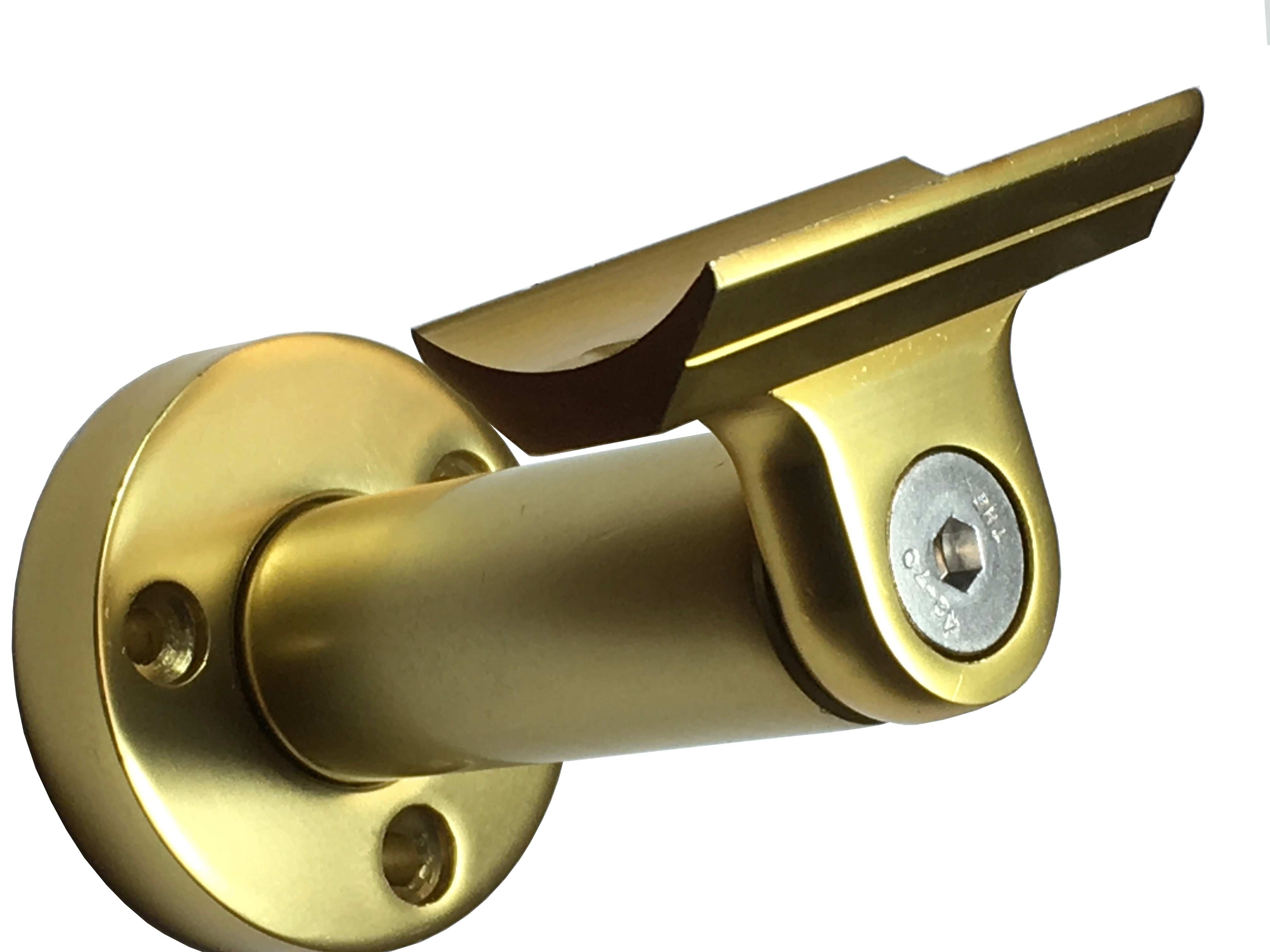Gold Anodized Handrail Aluminum Wall Support Handrail 1.6″ Diameter