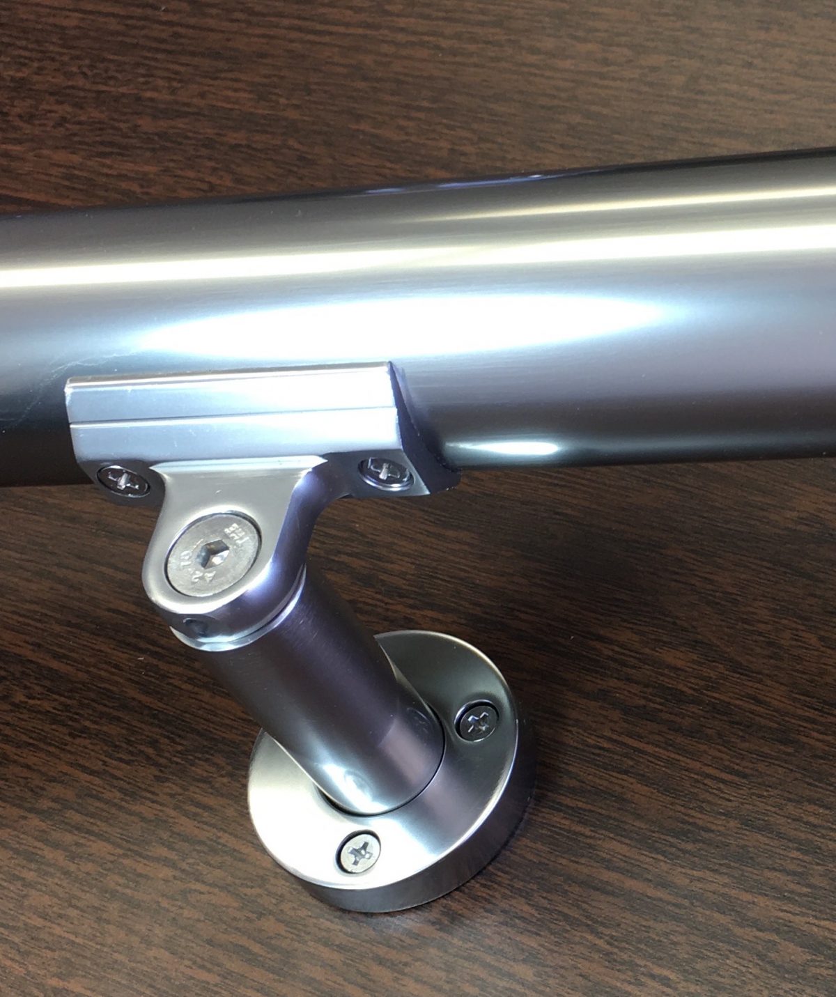 Silver Anodized Handrail Aluminum Wall Support Handrail 1.6″ Diameter