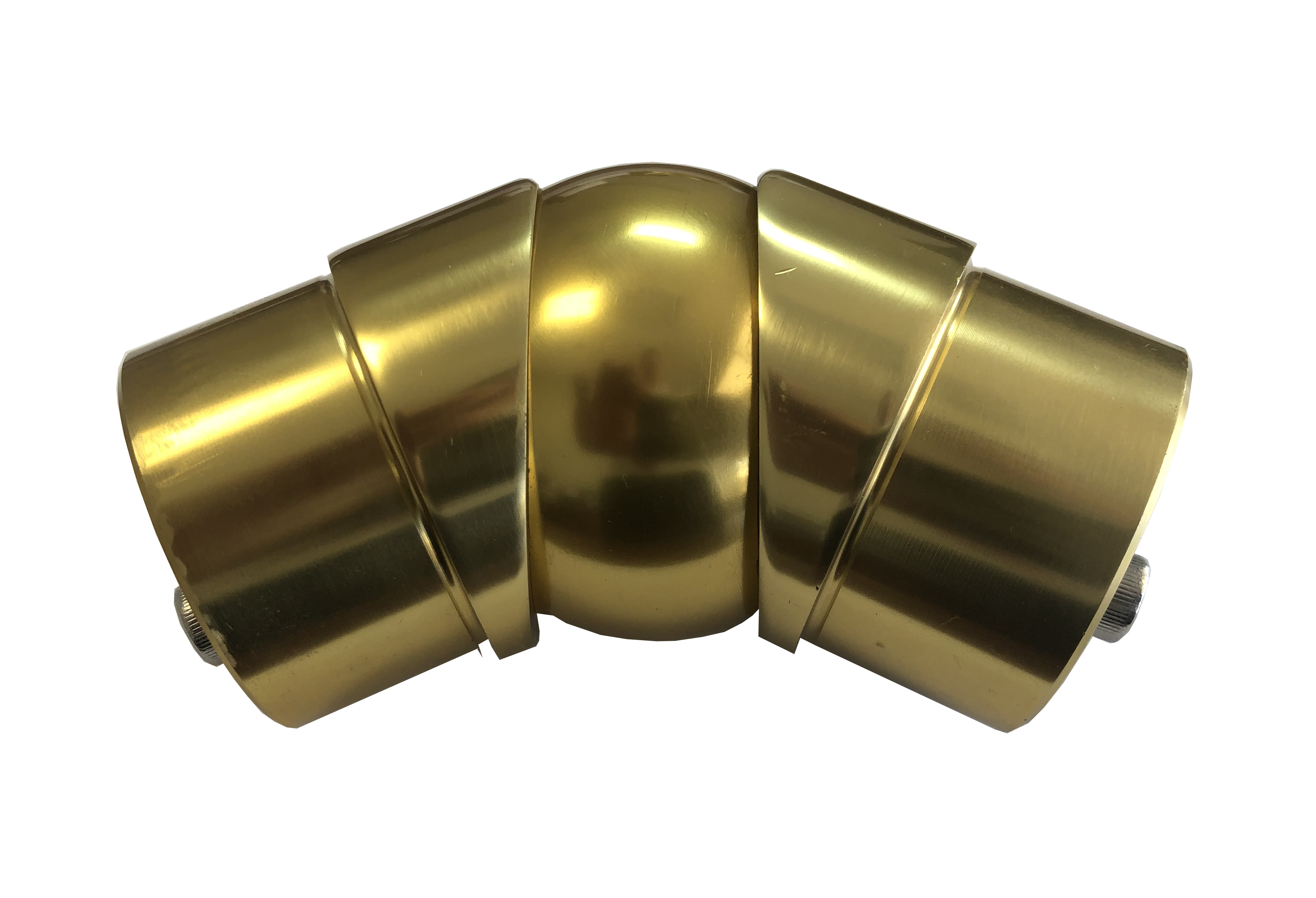 Gold Anodized Handrail Aluminum Adjustable Angle Handrail 1.6″ Diameter