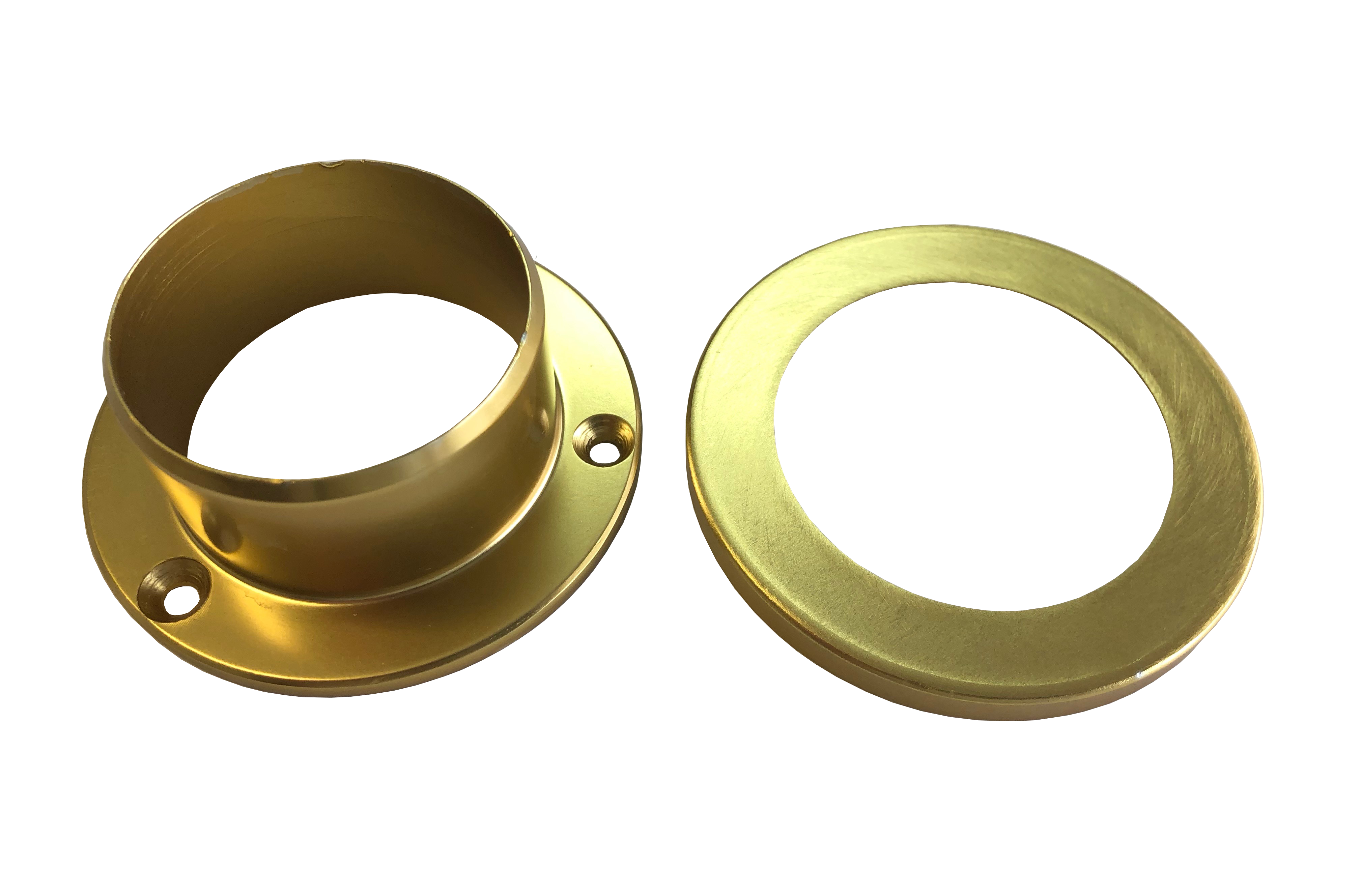 Gold Anodized Handrail Aluminum Wall Cover Handrail 1.6″ Diameter