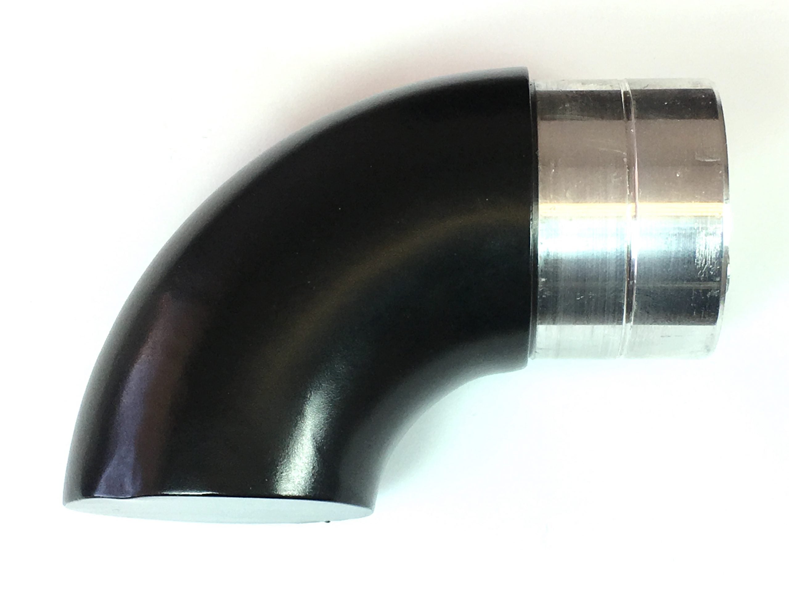 Black Handrail Aluminum ADA Handrail Aluminum Wall Return 1.97″ Diameter