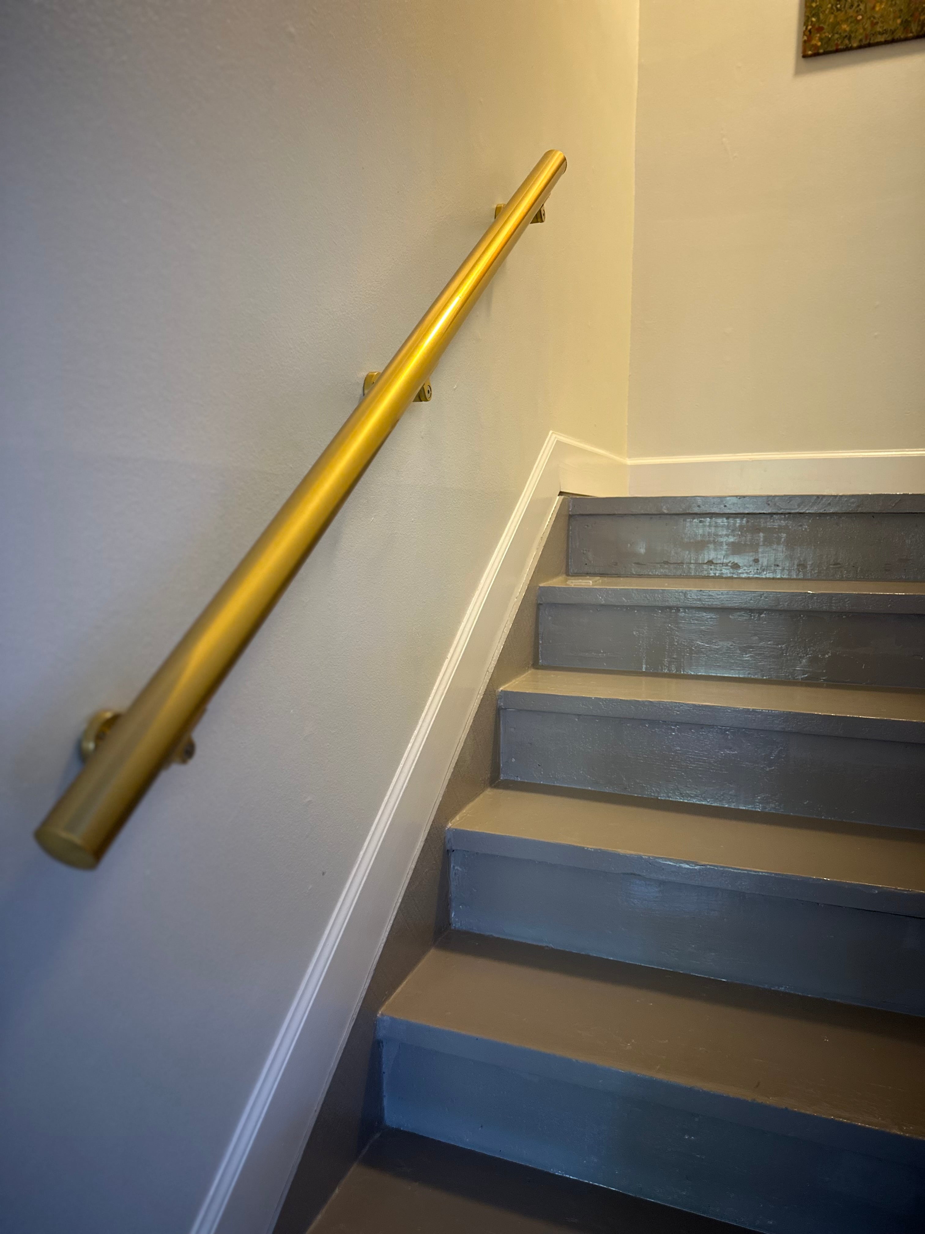 Gold Anodized Aluminum Handrail Kit 1.6″ Diameter