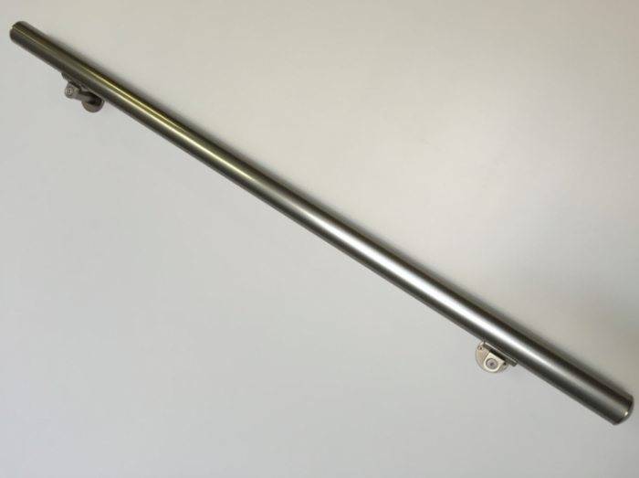 Anodized aluminum handrail stairs kit stainless steel look rail